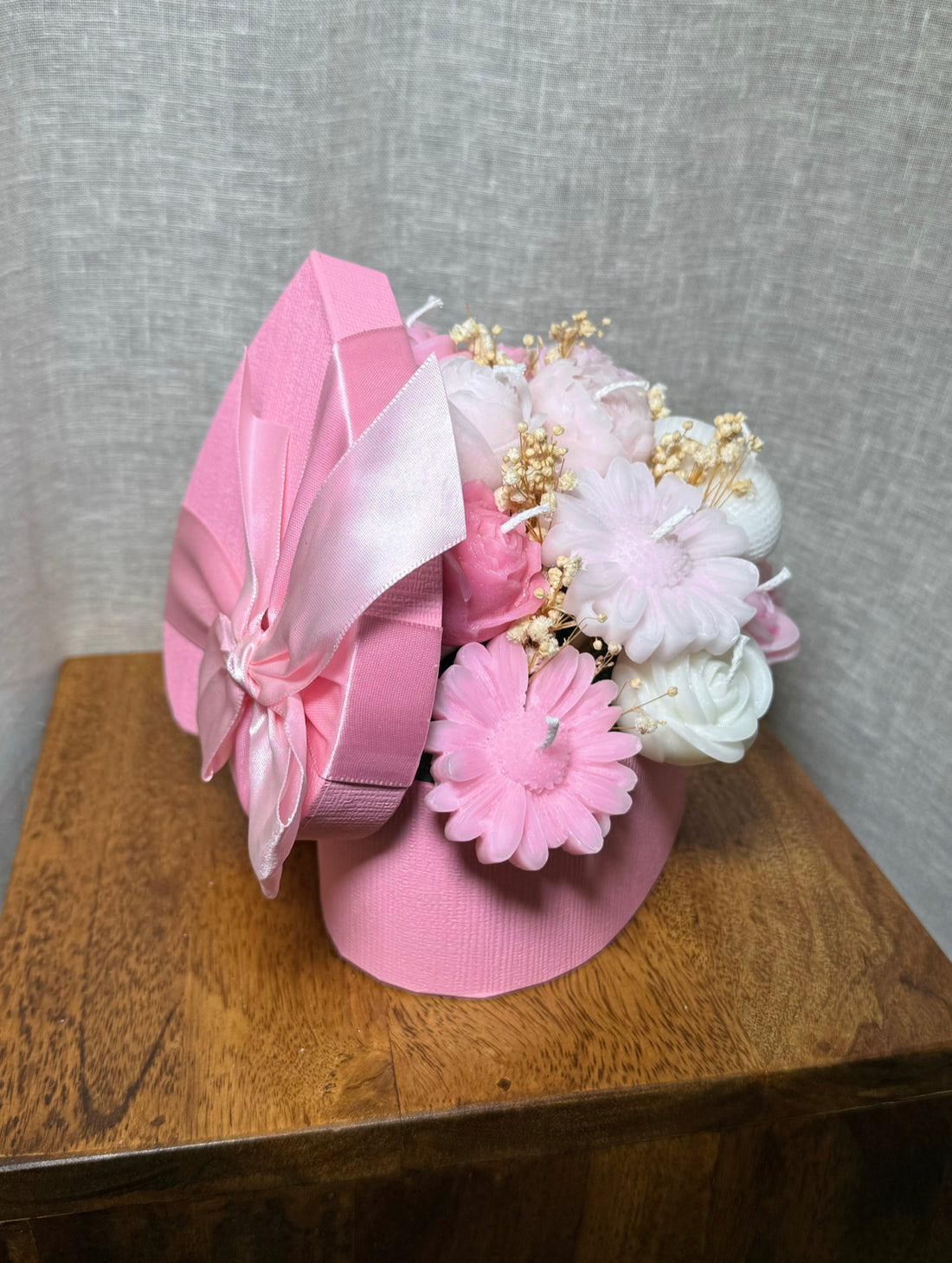 Alla hjärtansdag bukett rosa liten