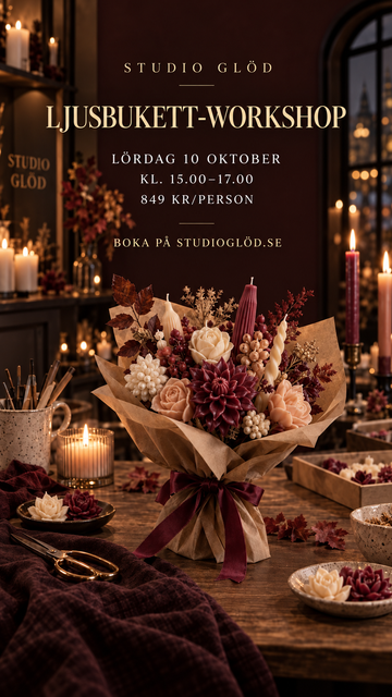 Ljusbukett- workshop 10 oktober