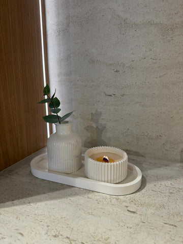 Dekoationssett med sprattlande ljus