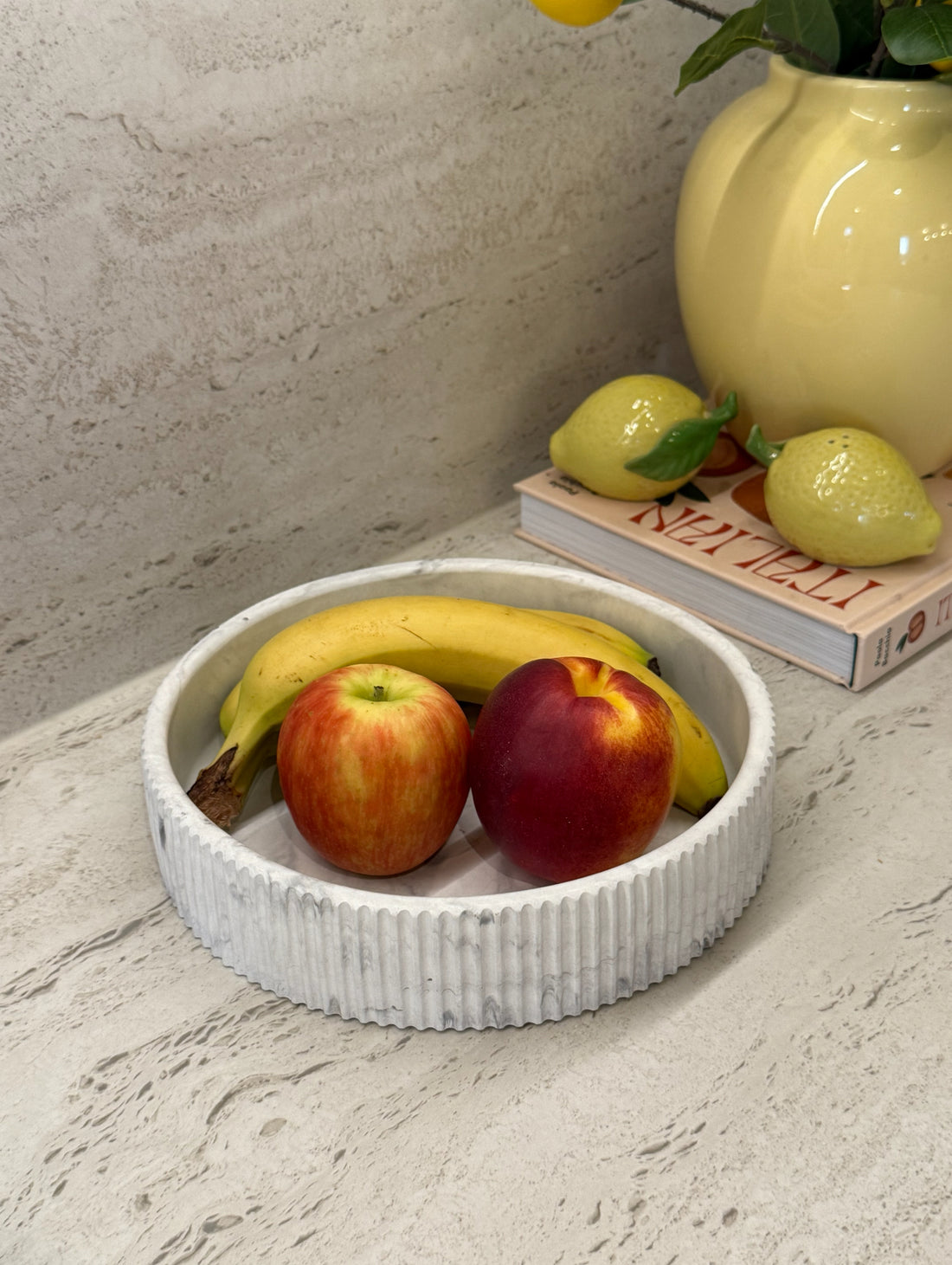 Randig skål-grå marmorering