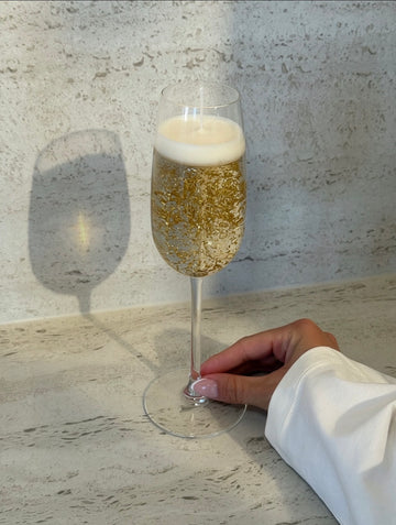 Champagneglas ljus