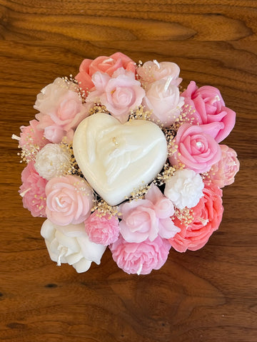 Romantisk ljusbukett